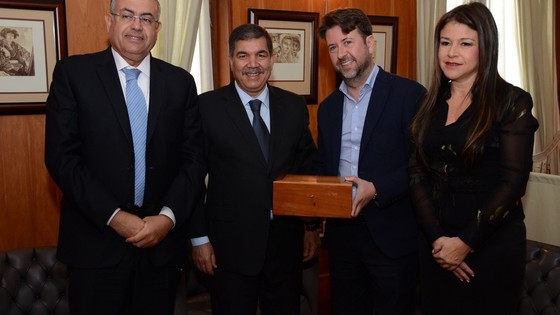 Imagen de El Cabildo da la bienvenida al presidente de la región marroquí de Souss Massa Drâa