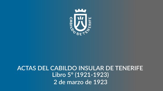 Imagen de Actas del Cabildo Insular de Tenerife - Libro 005 1921-1923
