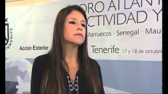 Imagen de Entrevista a Delia Herrera en el I Foro Atlántico de Conectividad y Turismo