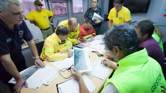 Imagen de El Cabildo realiza un simulacro de incendio forestal en Güímar para coordinar el Operativo Brifor