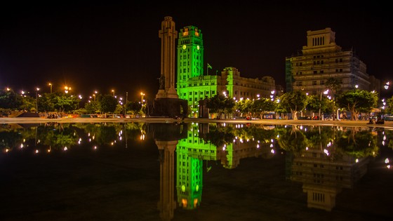 Imagen de El Cabildo ilumina de verde su fachada como apoyo a la inclusión de las personas con discapacidad intelectual