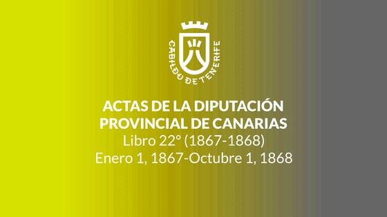 Imagen de Actas de la Diputación Provincial de Canarias - Libro 022 1867-1868