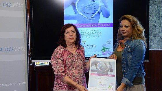 Imagen de El Cabildo apoya a AMATE en su labor formativa y de concienciación frente al cáncer de mama