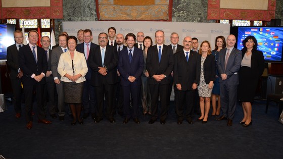 Imagen de El presidente del Cabildo recibe a una delegación de embajadores de casi una veintena de países de la UE