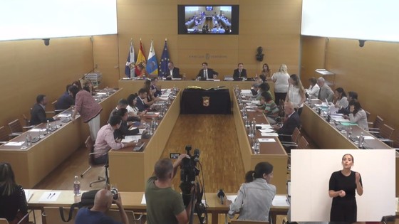 Imagen de Pleno extraordinario del Cabildo de Tenerife, 18 de septiembre de 2019