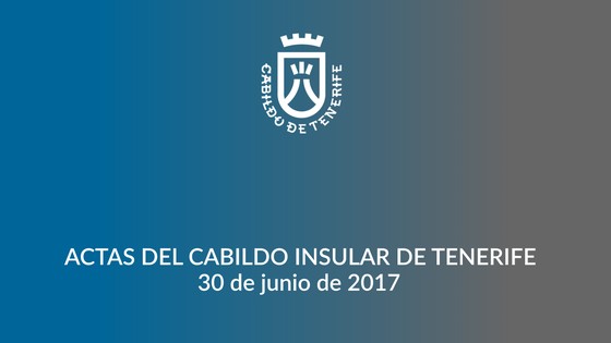Imagen de Pleno ordinario del Cabildo de Tenerife, 30 de junio de 2017