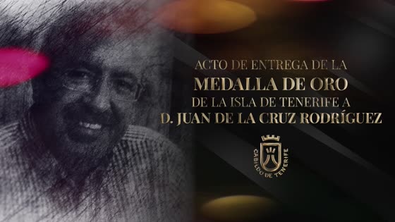 Imagen de Acto de entrega de la Medalla de Oro de la isla de Tenerife a Juan de la Cruz Rodríguez