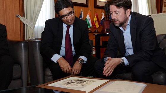 Imagen de El Cabildo da la bienvenida a Tenerife al nuevo embajador de India en España