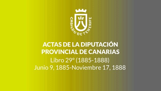 Imagen de Actas de la Diputación Provincial de Canarias - Libro 029 1885-1888