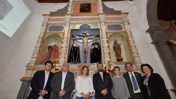 Imagen de El Cabildo restaura el retablo de la Misericordia  de la iglesia de San Pedro Apóstol de Vilaflor