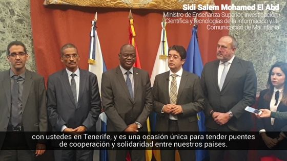 Imagen de El presidente del Cabildo se reúne con el ministro mauritano de Tecnologías para abrir vías de cooperación
