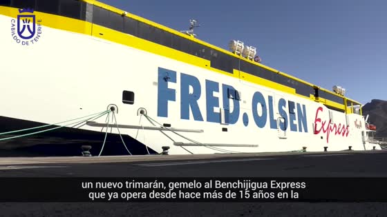 Imagen de Presentación del trimarán Bajamar Express, de Fred. Olsen