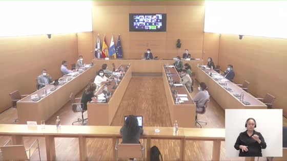 Imagen de Pleno extraordinario del Cabildo de Tenerife, 21 de septiembre de 2020