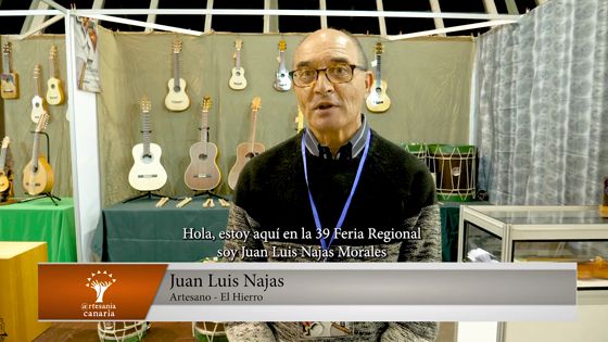 Imagen de Invitacion de Juan Luis Najas, lutier, a la XXXIX Feria de Artesania de Canarias